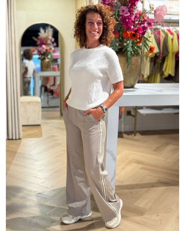 Broek Jill Travelstof Taupe
