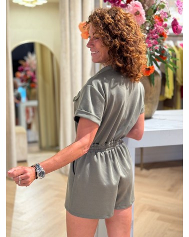 Jumpsuit Xan Army Groen