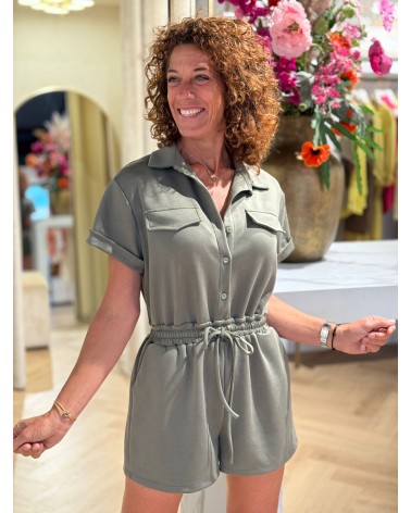 Jumpsuit Xan Army Groen