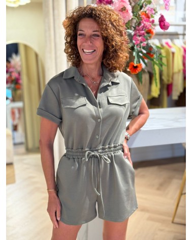 Jumpsuit Xan Army Groen