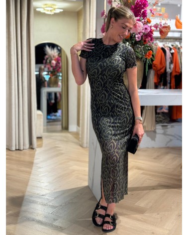 Jurk Etta Ripple Print Groen