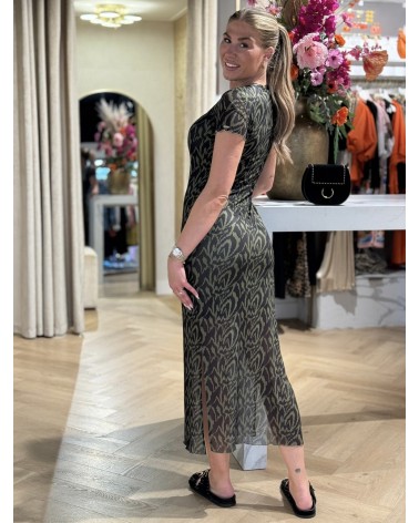 Jurk Etta Ripple Print Groen