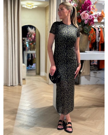 Jurk Etta Ripple Print Groen