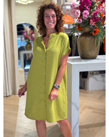 Jurk Becky Olijf Groen