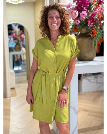 Jurk Becky Olijf Groen