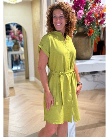 Jurk Becky Olijf Groen