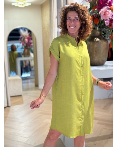 Jurk Becky Olijf Groen