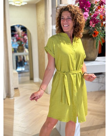 Jurk Becky Olijf Groen