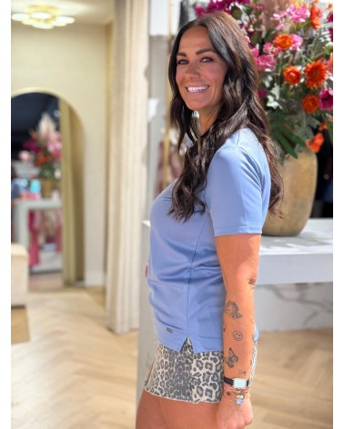Top Rexy Denim Blauw