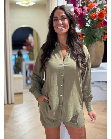 Blouse Amy Army Groen