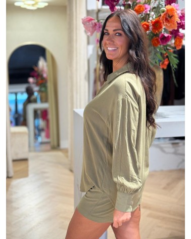 Blouse Amy Army Groen