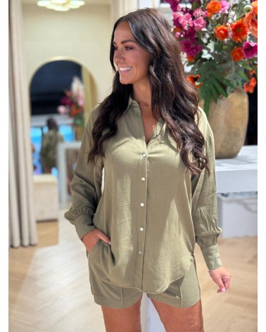 Blouse Amy Army Groen