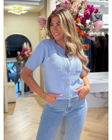 Vest Olivia Blauw