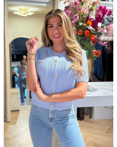 Vest Olivia Blauw