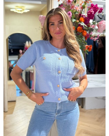 Vest Olivia Blauw