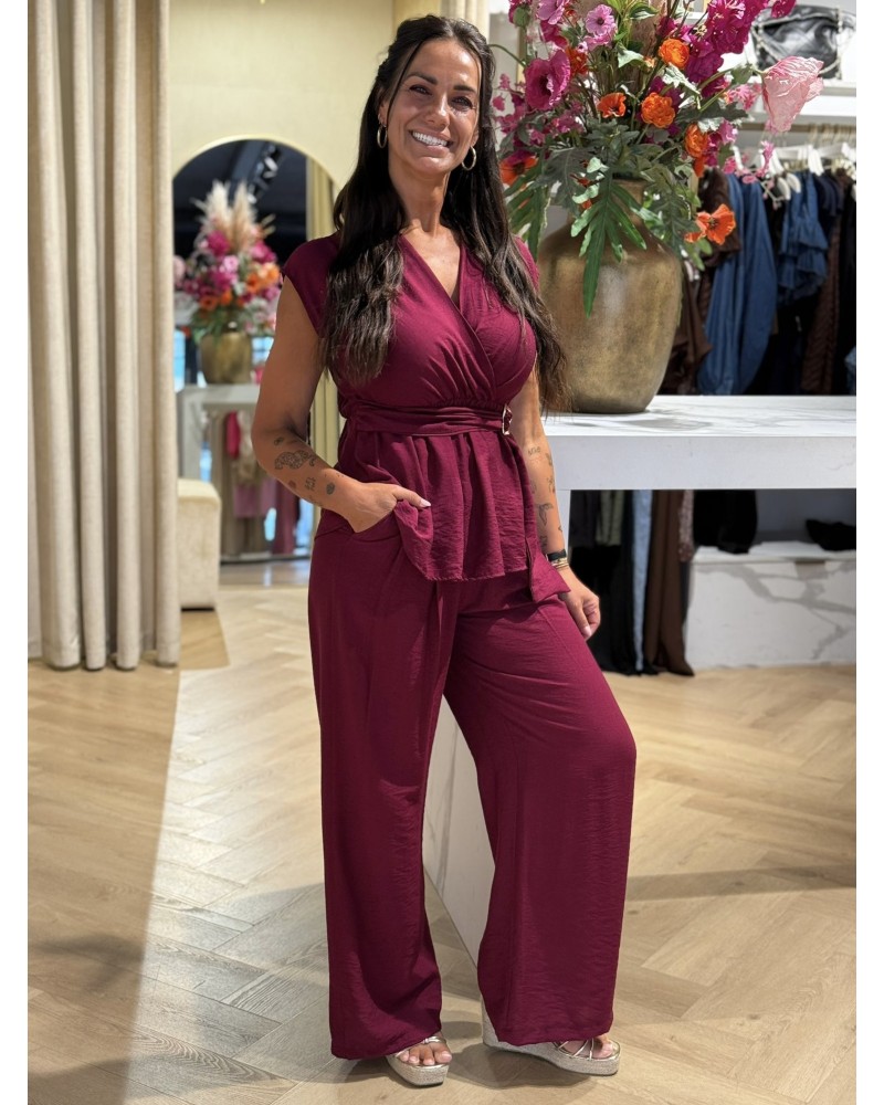 Broek Sheryl Bordeaux