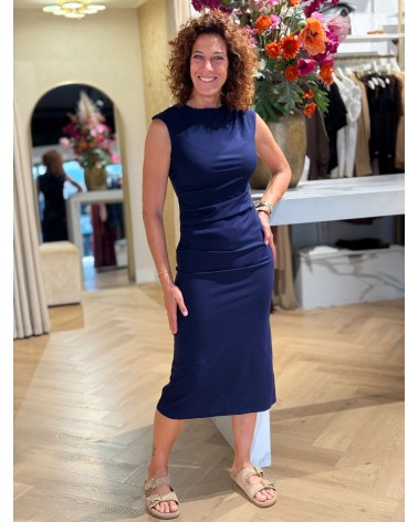 Jurk Lenette Navy Blauw