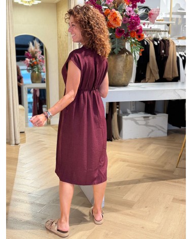 Jurk Floor Kastanje Rood