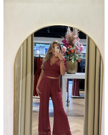 Broek Charlie Wijnrood