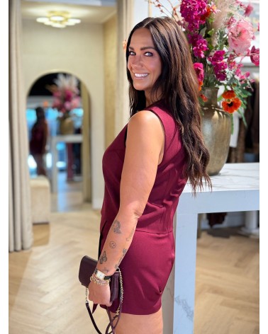 Gilet Livia Bordeaux