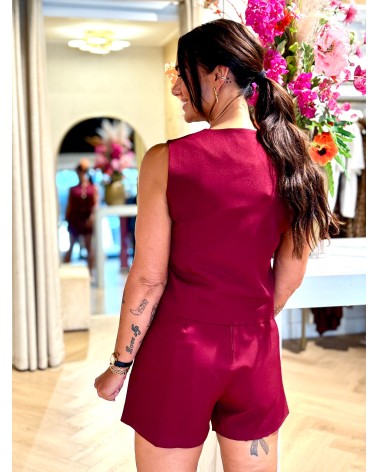 Gilet Livia Bordeaux