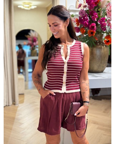 Short Hailey Burgundy