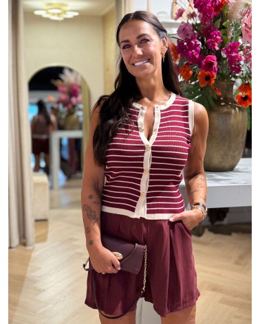 Short Hailey Burgundy