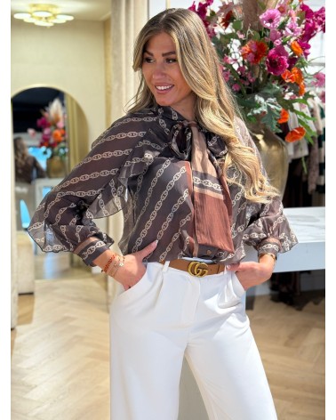 Blouse Chain Bruin