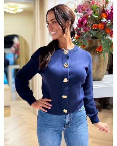 Vest Ann Blauw