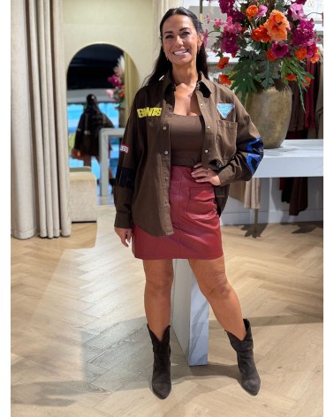 Rok Leatherlook Bordeaux