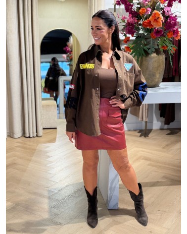 Rok Leatherlook Bordeaux