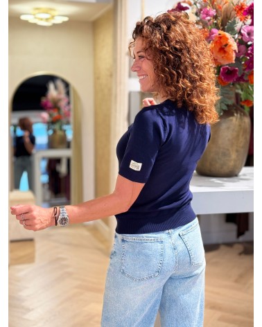 Top Clara Navy Blauw