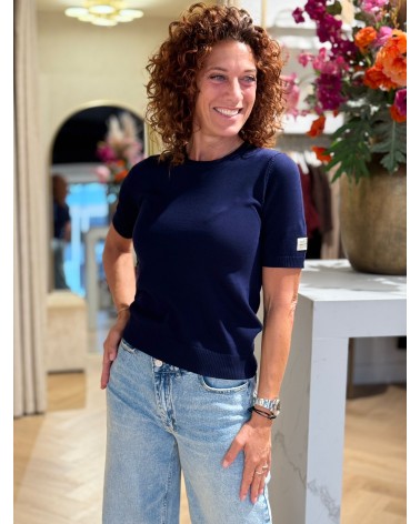 Top Clara Navy Blauw