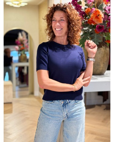 Top Clara Navy Blauw