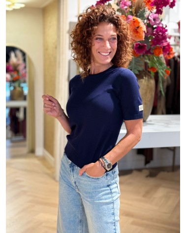 Top Clara Navy Blauw