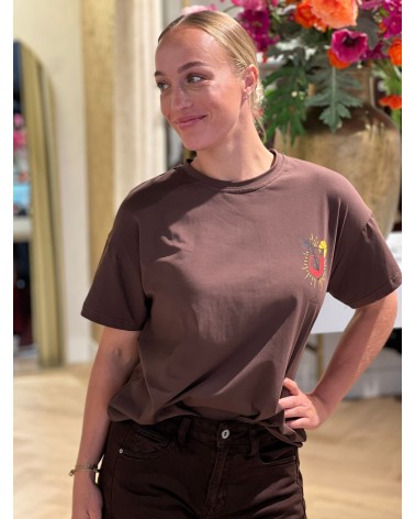 T-Shirt Aperol Bruin