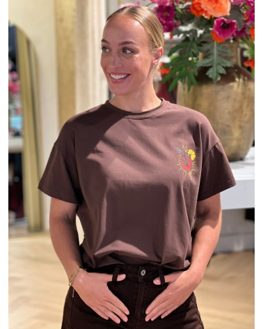 T-Shirt Aperol Bruin