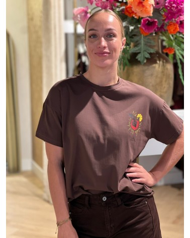 T-Shirt Aperol Bruin