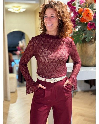 Pantalon Lily Bordeaux