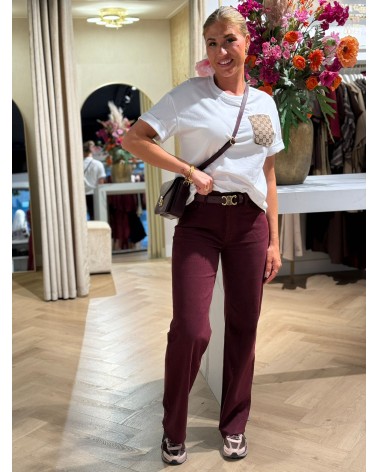 Jeans QH Bordeaux Strass