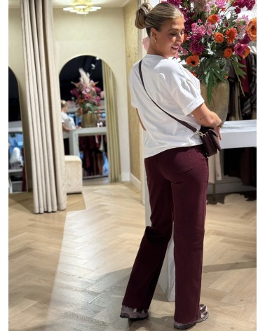 Jeans QH Bordeaux Strass