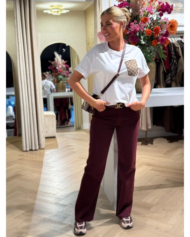 Jeans QH Bordeaux Strass