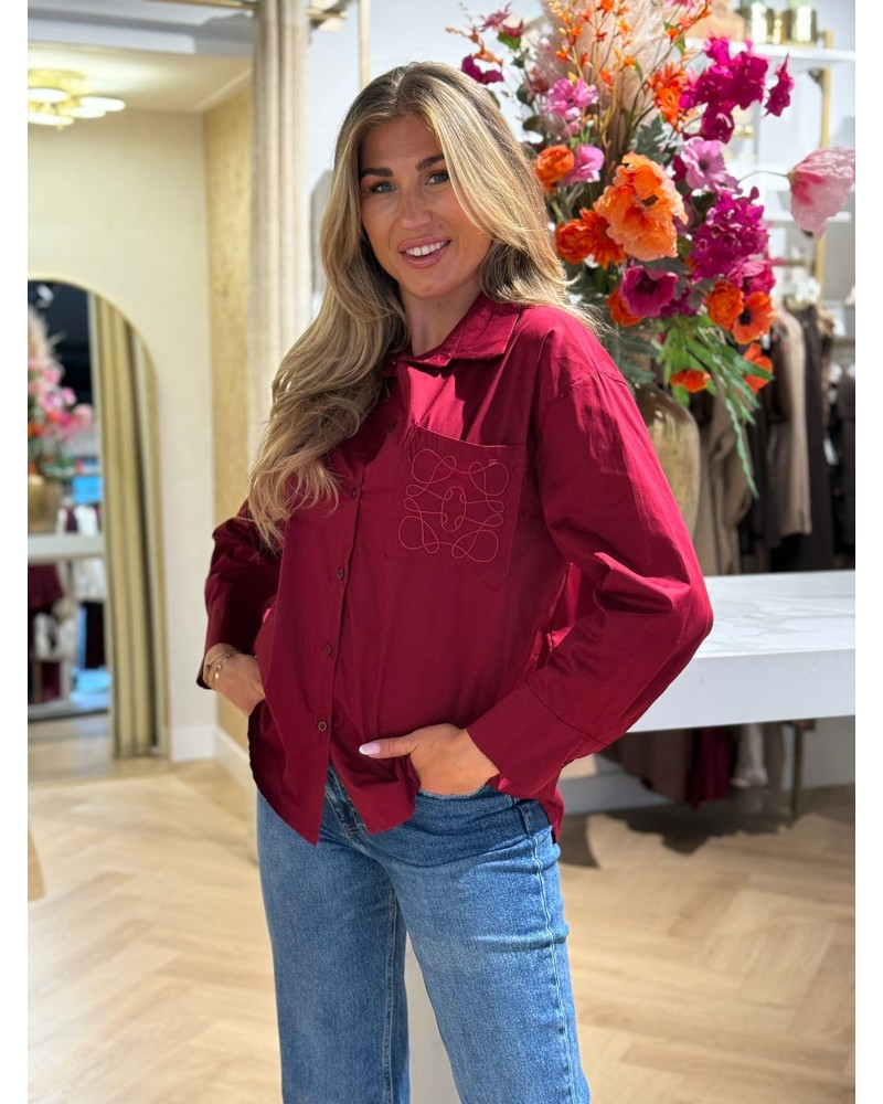 Blouse Louwie Wijnrood