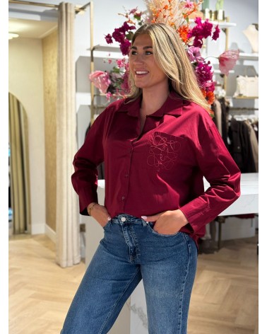 Blouse Louwie Wijnrood