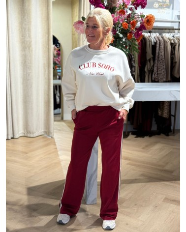 Pantalon Stripe Rood