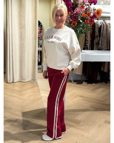 Pantalon Stripe Rood