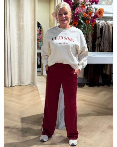 Pantalon Stripe Rood