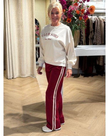 Pantalon Stripe Rood