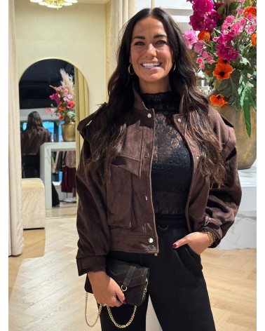 Jacket Suze Suede Bruin