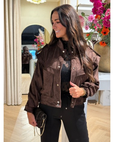 Jacket Suze Suede Bruin